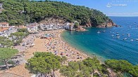 Archiv Foto Webcam Tamariu - Costa Brava - Blick auf den Strand 11:00