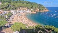 Archiv Foto Webcam Tamariu - Costa Brava - Blick auf den Strand 15:00