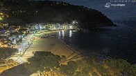 Archiv Foto Webcam Tamariu - Costa Brava - Blick auf den Strand 23:00