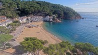 Archiv Foto Webcam Tamariu - Costa Brava - Blick auf den Strand 09:00