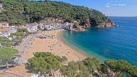 Archiv Foto Webcam Tamariu - Costa Brava - Blick auf den Strand 11:00