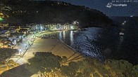 Archiv Foto Webcam Tamariu - Costa Brava - Blick auf den Strand 23:00