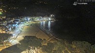 Archiv Foto Webcam Tamariu - Costa Brava - Blick auf den Strand 23:00