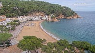 Archiv Foto Webcam Tamariu - Costa Brava - Blick auf den Strand 13:00