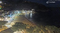Archiv Foto Webcam Tamariu - Costa Brava - Blick auf den Strand 19:00