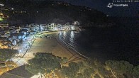 Archiv Foto Webcam Tamariu - Costa Brava - Blick auf den Strand 21:00