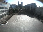 Archived image Webcam View towards square Schlossplatz and church Pirminius in Pirmasens 09:00