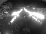 Archived image Webcam View towards square Schlossplatz and church Pirminius in Pirmasens 01:00