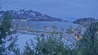 Archiv Foto Webcam Blick auf den Fuschlsee von Ebners Waldhof 06:00