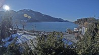 Archiv Foto Webcam Blick auf den Fuschlsee von Ebners Waldhof 13:00