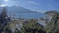 Archiv Foto Webcam Blick auf den Fuschlsee von Ebners Waldhof 13:00