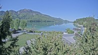 Archiv Foto Webcam Blick auf den Fuschlsee von Ebners Waldhof 09:00