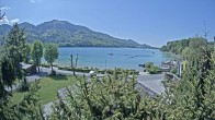 Archiv Foto Webcam Blick auf den Fuschlsee von Ebners Waldhof 13:00
