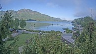 Archiv Foto Webcam Blick auf den Fuschlsee von Ebners Waldhof 06:00