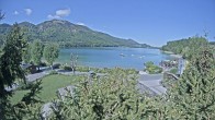 Archiv Foto Webcam Blick auf den Fuschlsee von Ebners Waldhof 09:00