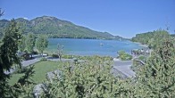 Archiv Foto Webcam Blick auf den Fuschlsee von Ebners Waldhof 09:00