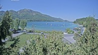 Archiv Foto Webcam Blick auf den Fuschlsee von Ebners Waldhof 09:00