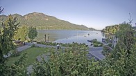 Archiv Foto Webcam Blick auf den Fuschlsee von Ebners Waldhof 06:00