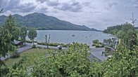 Archiv Foto Webcam Blick auf den Fuschlsee von Ebners Waldhof 13:00