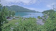 Archiv Foto Webcam Blick auf den Fuschlsee von Ebners Waldhof 09:00