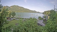 Archiv Foto Webcam Blick auf den Fuschlsee von Ebners Waldhof 06:00