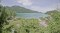 Archiv Foto Webcam Blick auf den Fuschlsee von Ebners Waldhof 09:00