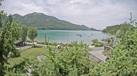 Archiv Foto Webcam Blick auf den Fuschlsee von Ebners Waldhof 11:00
