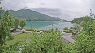 Archiv Foto Webcam Blick auf den Fuschlsee von Ebners Waldhof 13:00