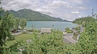 Archiv Foto Webcam Blick auf den Fuschlsee von Ebners Waldhof 09:00