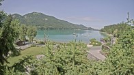 Archiv Foto Webcam Blick auf den Fuschlsee von Ebners Waldhof 09:00