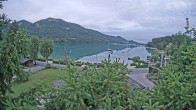 Archiv Foto Webcam Blick auf den Fuschlsee von Ebners Waldhof 06:00