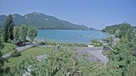 Archiv Foto Webcam Blick auf den Fuschlsee von Ebners Waldhof 09:00