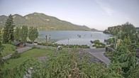Archiv Foto Webcam Blick auf den Fuschlsee von Ebners Waldhof 05:00