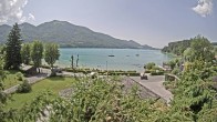 Archiv Foto Webcam Blick auf den Fuschlsee von Ebners Waldhof 13:00