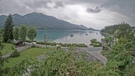 Archiv Foto Webcam Blick auf den Fuschlsee von Ebners Waldhof 13:00