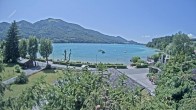Archiv Foto Webcam Blick auf den Fuschlsee von Ebners Waldhof 13:00