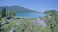 Archiv Foto Webcam Blick auf den Fuschlsee von Ebners Waldhof 09:00