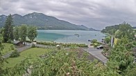 Archiv Foto Webcam Blick auf den Fuschlsee von Ebners Waldhof 09:00