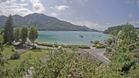 Archiv Foto Webcam Blick auf den Fuschlsee von Ebners Waldhof 13:00