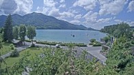Archiv Foto Webcam Blick auf den Fuschlsee von Ebners Waldhof 13:00