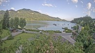 Archiv Foto Webcam Blick auf den Fuschlsee von Ebners Waldhof 05:00