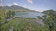Archiv Foto Webcam Blick auf den Fuschlsee von Ebners Waldhof 06:00