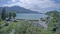 Archiv Foto Webcam Blick auf den Fuschlsee von Ebners Waldhof 13:00