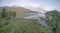 Archiv Foto Webcam Blick auf den Fuschlsee von Ebners Waldhof 05:00