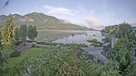Archiv Foto Webcam Blick auf den Fuschlsee von Ebners Waldhof 06:00
