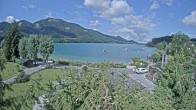Archiv Foto Webcam Blick auf den Fuschlsee von Ebners Waldhof 09:00