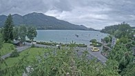 Archiv Foto Webcam Blick auf den Fuschlsee von Ebners Waldhof 13:00