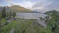 Archiv Foto Webcam Blick auf den Fuschlsee von Ebners Waldhof 05:00