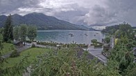 Archiv Foto Webcam Blick auf den Fuschlsee von Ebners Waldhof 13:00