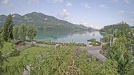 Archiv Foto Webcam Blick auf den Fuschlsee von Ebners Waldhof 07:00